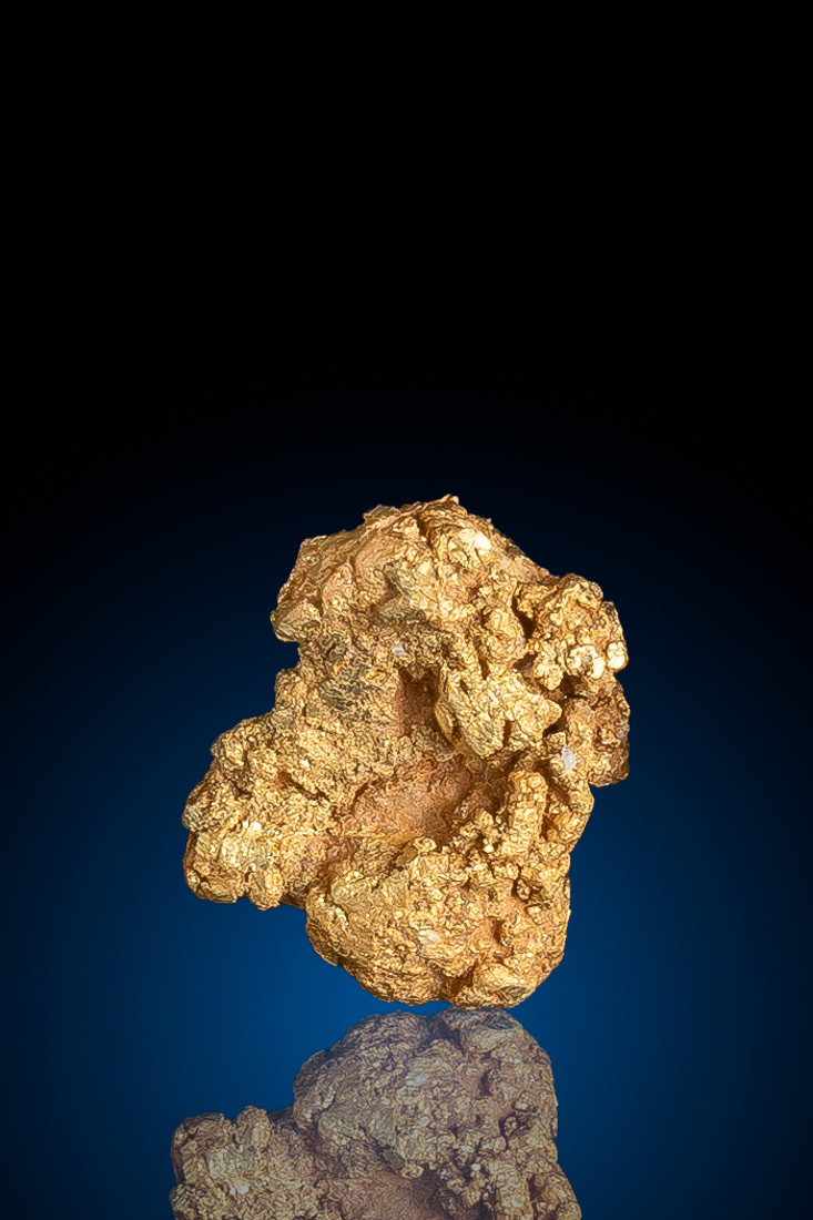 (image for) Chunk Gold and Quartz Nugget from Eagle Creek, Alaska